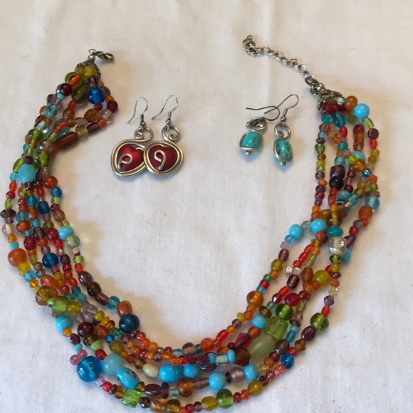Necklace and Custom Earrings Set - Picture 4 of 7